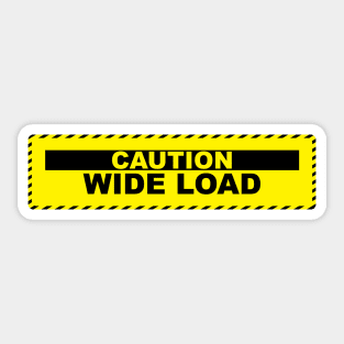 Caution: Wide Load Sticker